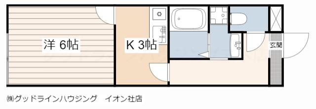 尚栄館　A棟の間取り