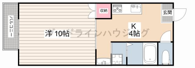 ハイツHAKUTOの間取り