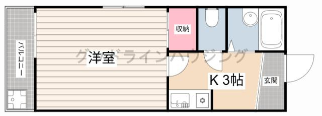 ハイツ一力の間取り