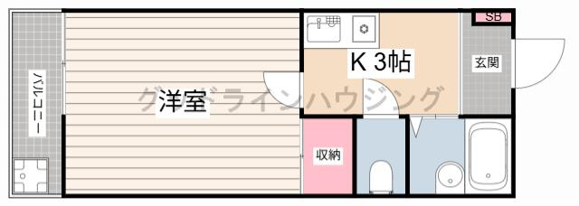 ハイツ一力の間取り