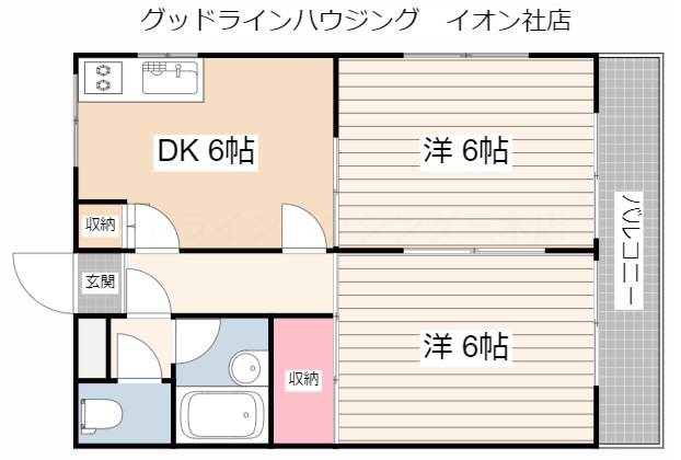 グランコート滝野の間取り