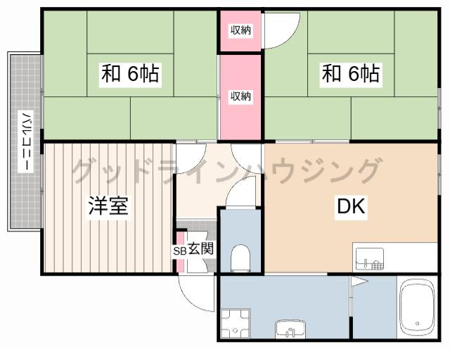 ハイツどりーむの間取り