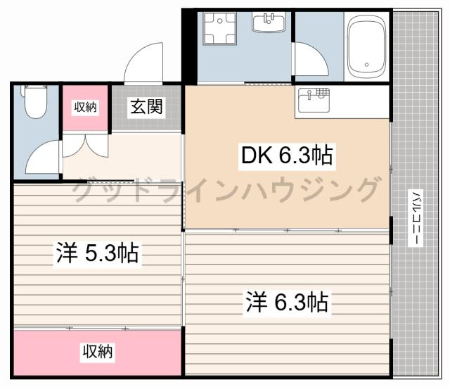 ヴィラナリー加東２号棟の間取り