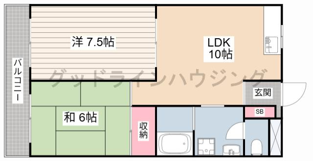 サニーハイム東出口の間取り