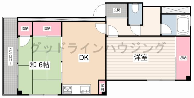 アバニティー東出口の間取り
