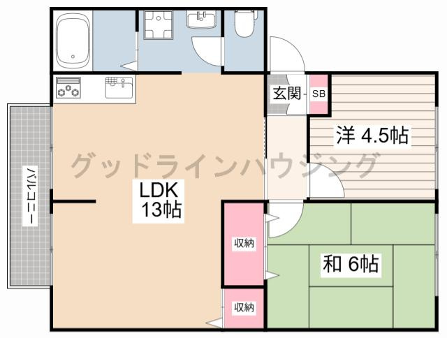 カサベルデ南山Ⅰの間取り
