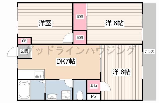 サンクスの間取り