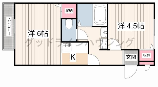 サンライフアイAの間取り