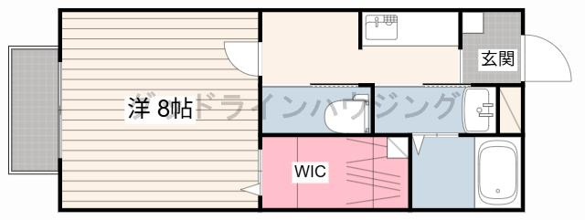 ヴィラージュ大開B棟の間取り