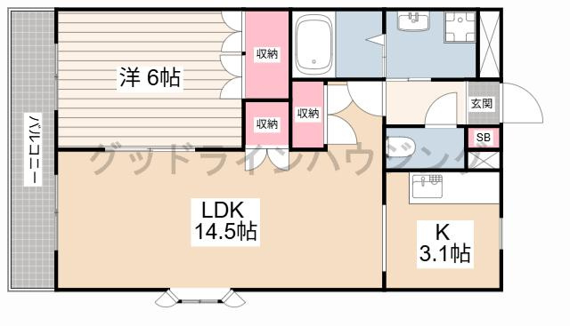 SOUTH HILLSの間取り