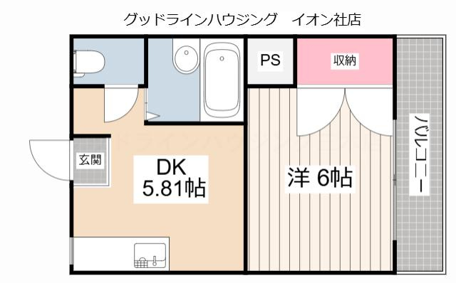 ヒューマンハイツⅡの間取り