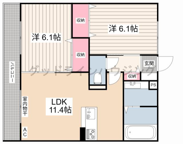 ベルフォーレⅡの間取り