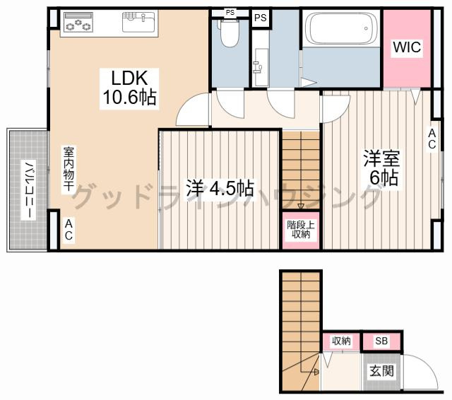 D-ROOM上滝野の間取り