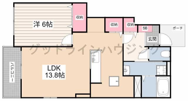 エステート　社Ⅰの間取り