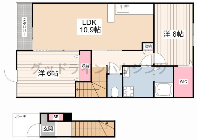 ラボールⅠの間取り