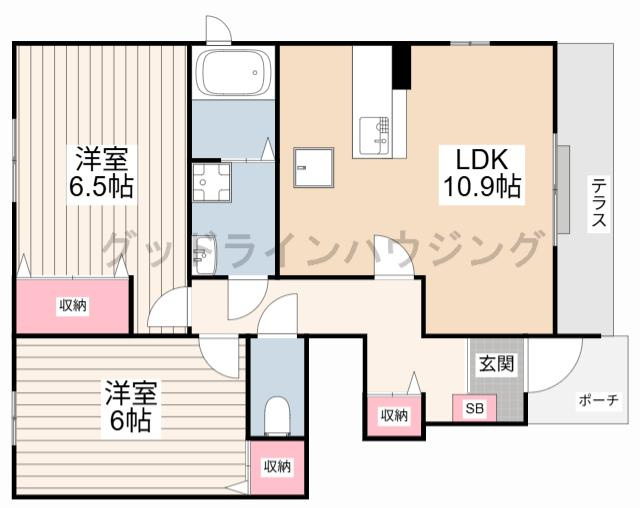 カモミールⅢ　Ａの間取り