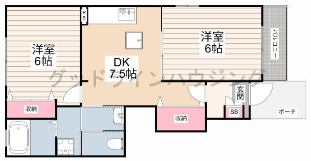 ミルト　田中元の間取り