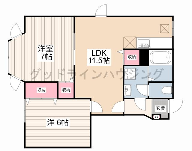 グレースガーデンⅠの間取り
