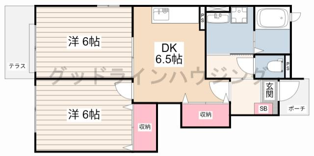 セレーノやしろ　Ａの間取り