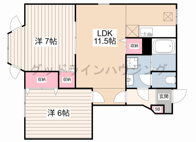 コンフォート阿江の間取り
