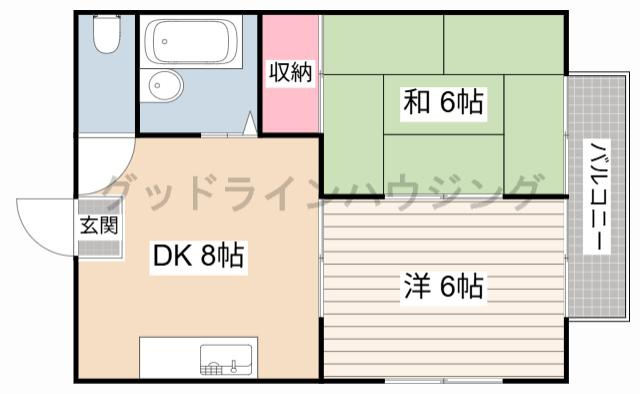 ハイツ2番館の間取り