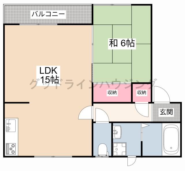 パークシティタキノ青色の間取り