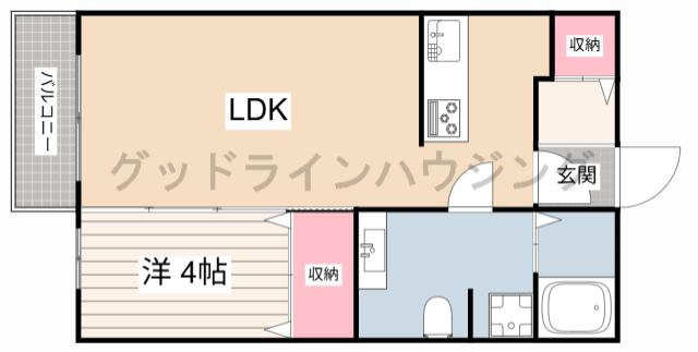 ジュネスコートの間取り