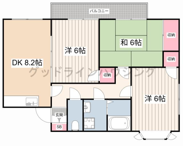 フラワーコートの間取り