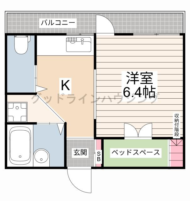 ヒルハイツA棟の間取り