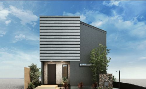 【仲介手数料０円】藤沢市片瀬山5丁目Ⅱ　新築一戸建ての外観パース|【仲介手数料０円】藤沢市片瀬山5丁目Ⅱ　新築一戸建て