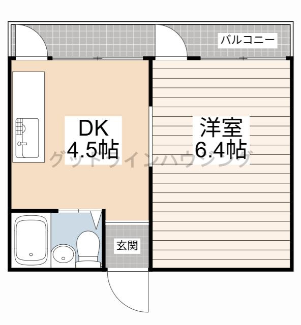ヒルハイツA棟の間取り