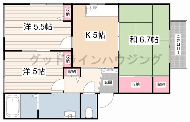 JAハーブハイツ上滝野の間取り