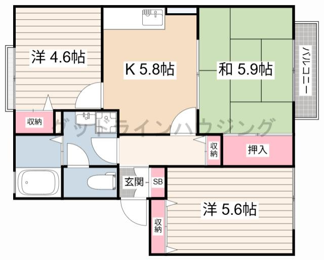 グリーンハイツ　タキの間取り