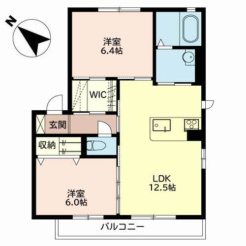 MAST　COURT下滝野C棟の間取り