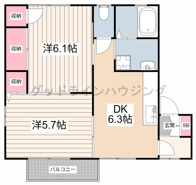 フォーレス　ひらつかの間取り