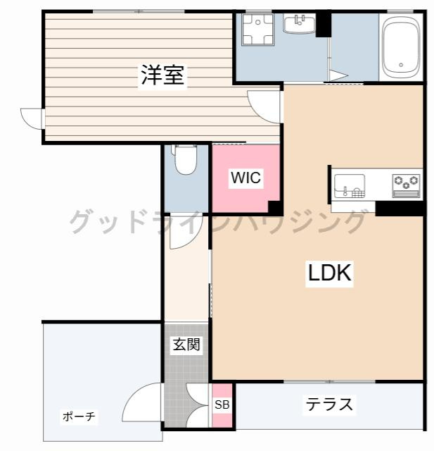 アンビシアきた　B棟の間取り