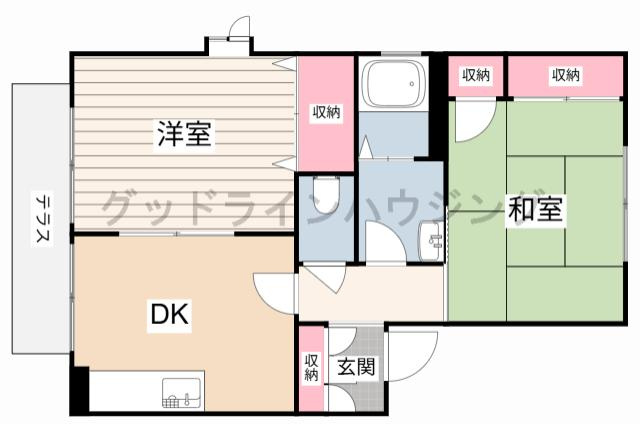 アディスひろのCの間取り