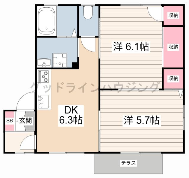 フォーレス　ひらつかの間取り