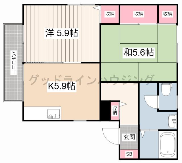 フォレスタ森本　2の間取り