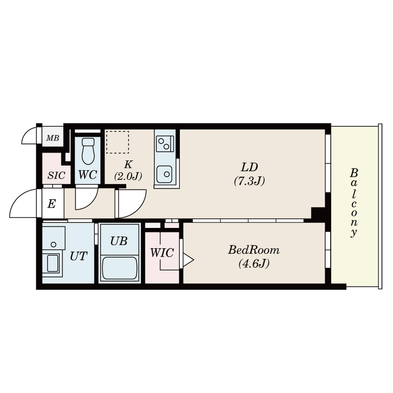 S-RESIDENCE名島の間取り