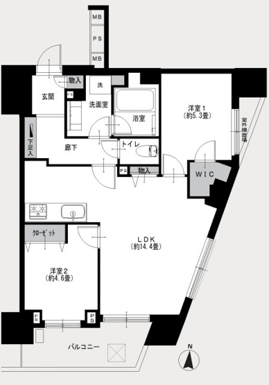 【間取り】 | ブランズ文京本駒込