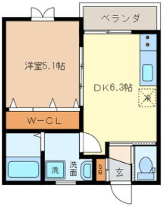 ラヴェール新生の間取り