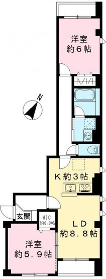 【間取り】 | ビューノ池上Ｓｔ．
