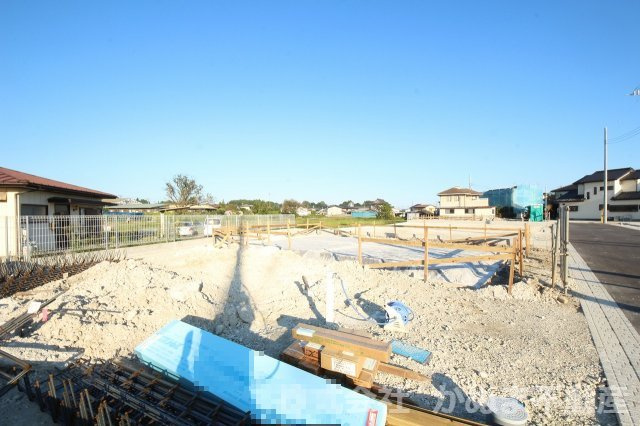 クレイドルガーデン鹿沼市泉町第3の外観|建築中：敷地面積170.84㎡　51.67坪　/2026.10.9撮影