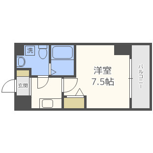 メインステージ西天満T's SQUAREの間取り|メインステージ西天満T's SQUARE　開放感ある間取り