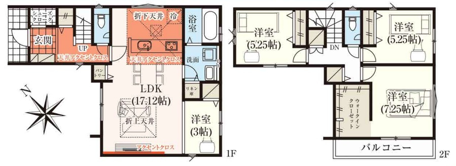 堺市堺区老松町　新築一戸建ての間取り|1号地