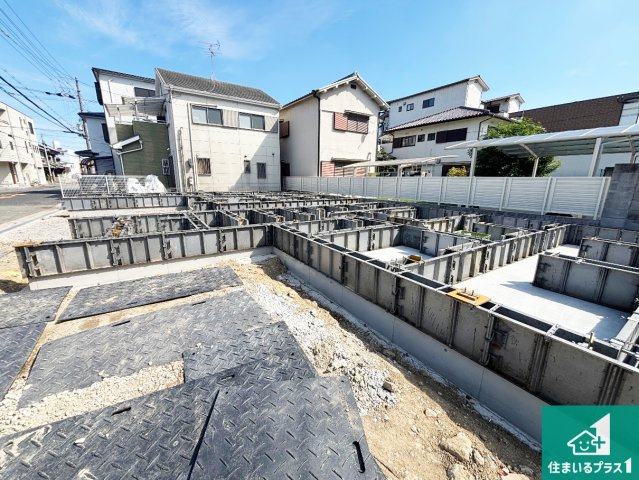 ◆堺市堺区老松町　新築一戸建ての外観|現在の進捗状況です！順調に作業進行中、完成が待ち遠しいです！詳細の間取り等、お気軽にお問い合わせください！