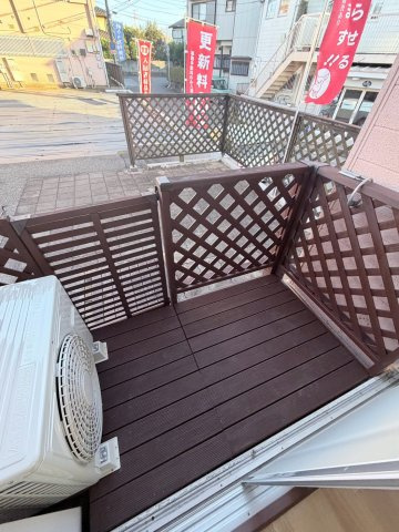 西高野ハイツのバルコニー|広々としたバルコニーです