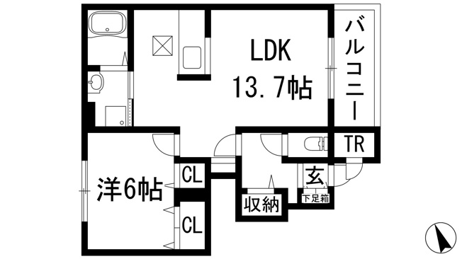 【間取り】 | クリスタルフェンテ1