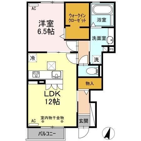 リーヴ カルムの間取り